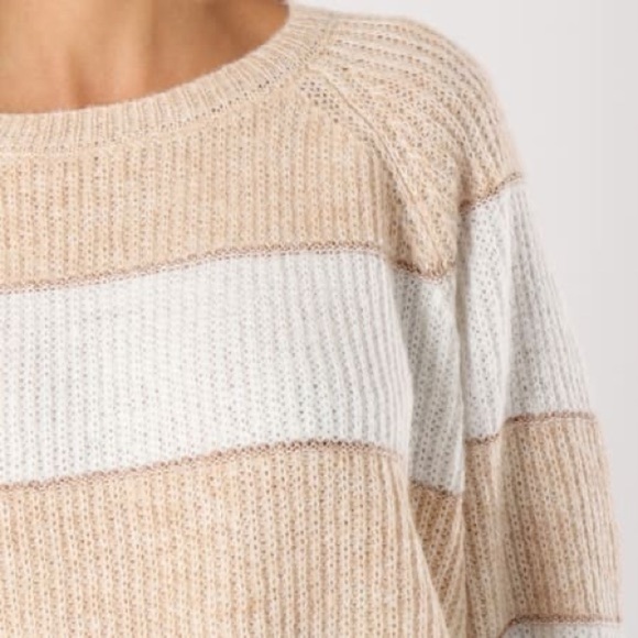 ONLY Malone Striped Crewneck Knit Sweater - Picture 4 of 10